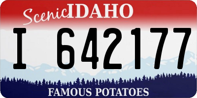 ID license plate I642177