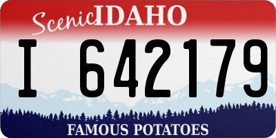 ID license plate I642179