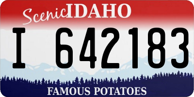 ID license plate I642183