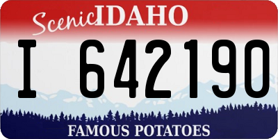 ID license plate I642190