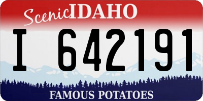 ID license plate I642191