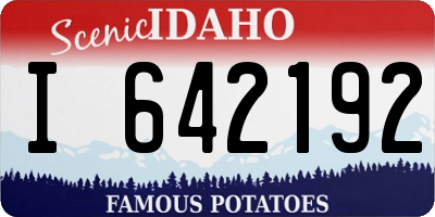 ID license plate I642192