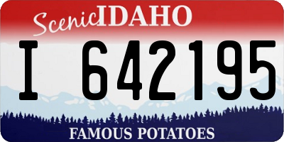 ID license plate I642195