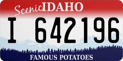 ID license plate I642196