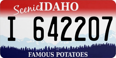 ID license plate I642207