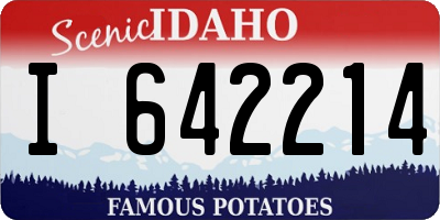 ID license plate I642214