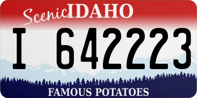 ID license plate I642223