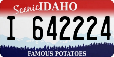 ID license plate I642224