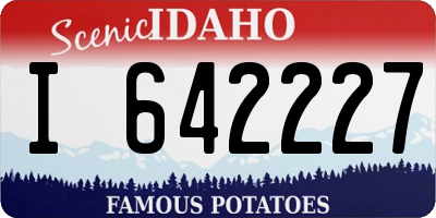 ID license plate I642227