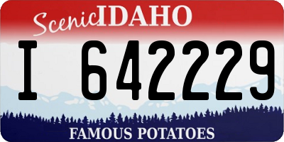 ID license plate I642229
