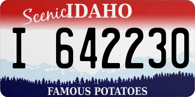 ID license plate I642230