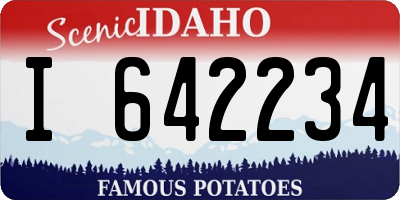 ID license plate I642234