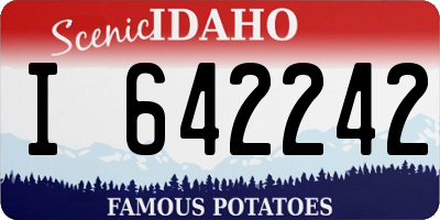 ID license plate I642242