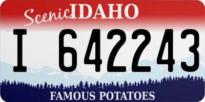 ID license plate I642243
