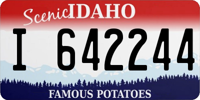 ID license plate I642244