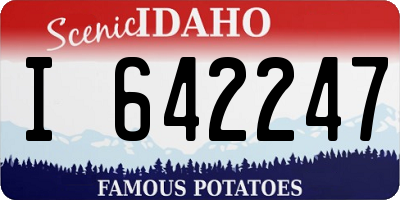 ID license plate I642247