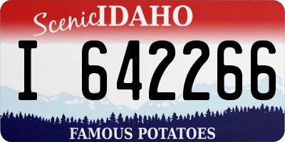 ID license plate I642266