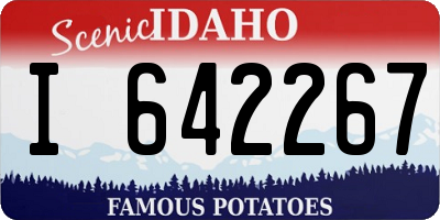 ID license plate I642267
