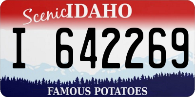 ID license plate I642269