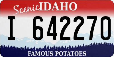 ID license plate I642270