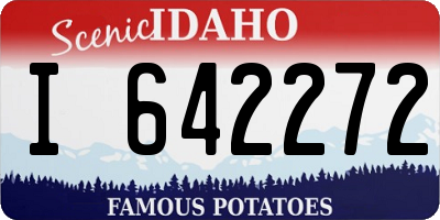 ID license plate I642272