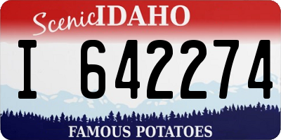 ID license plate I642274