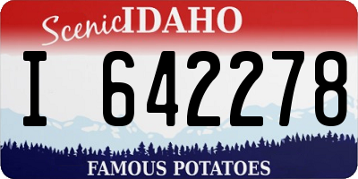 ID license plate I642278