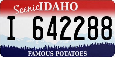 ID license plate I642288