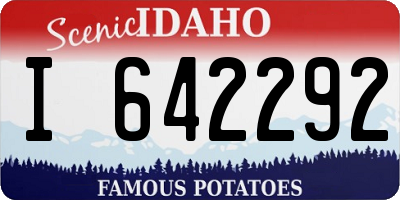 ID license plate I642292