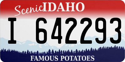 ID license plate I642293