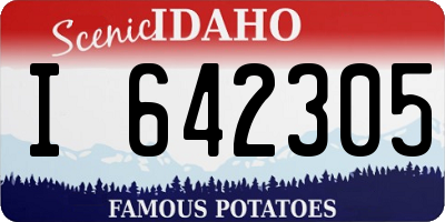 ID license plate I642305