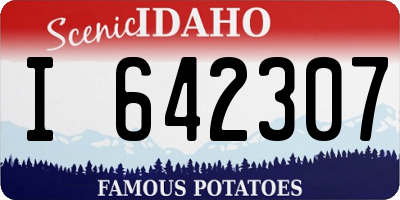 ID license plate I642307