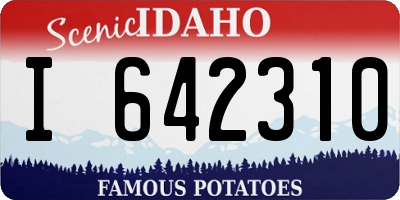 ID license plate I642310