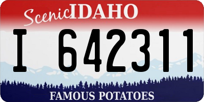 ID license plate I642311