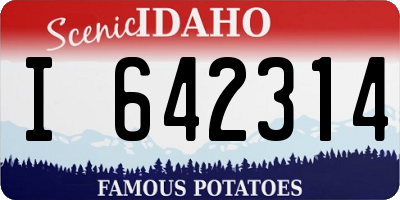 ID license plate I642314