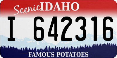 ID license plate I642316