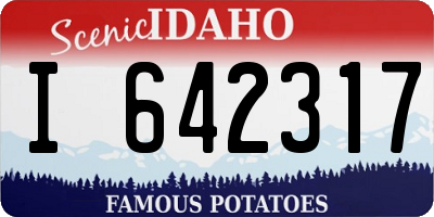ID license plate I642317