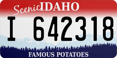 ID license plate I642318