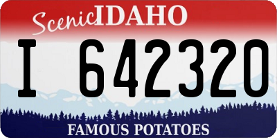 ID license plate I642320