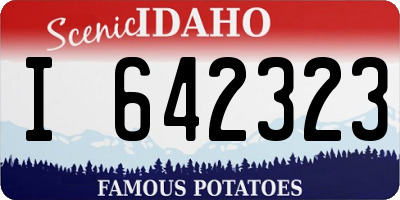ID license plate I642323