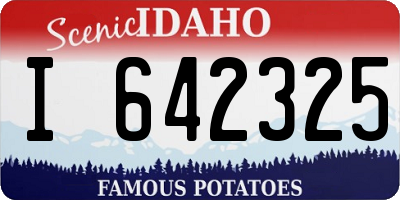 ID license plate I642325