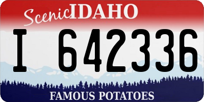 ID license plate I642336