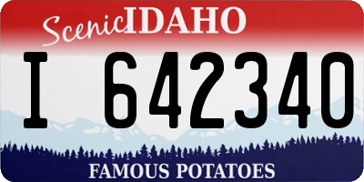 ID license plate I642340