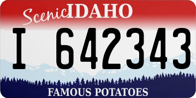 ID license plate I642343