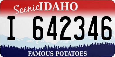 ID license plate I642346