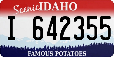 ID license plate I642355