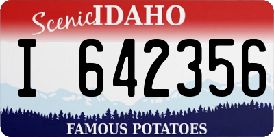 ID license plate I642356