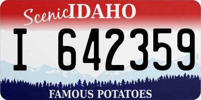 ID license plate I642359