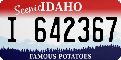 ID license plate I642367
