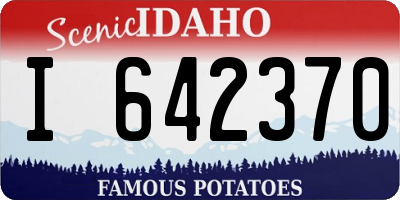 ID license plate I642370